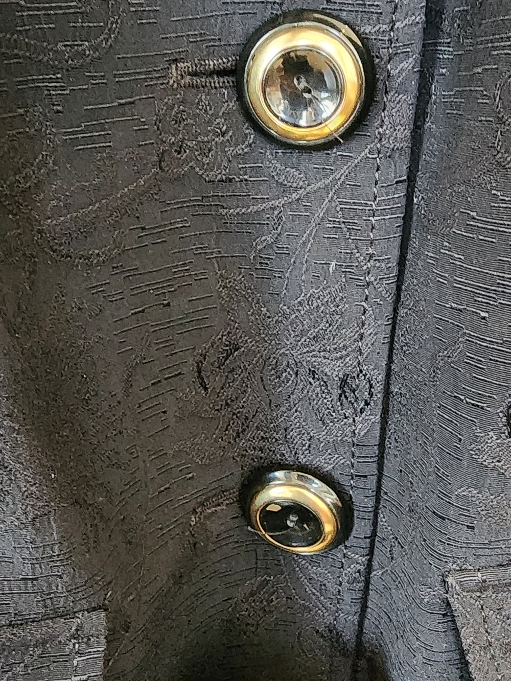 D&G Dolce & Gabbana Women's Black Textured Belted Jacket Size IT40 - Picture 6 of 9